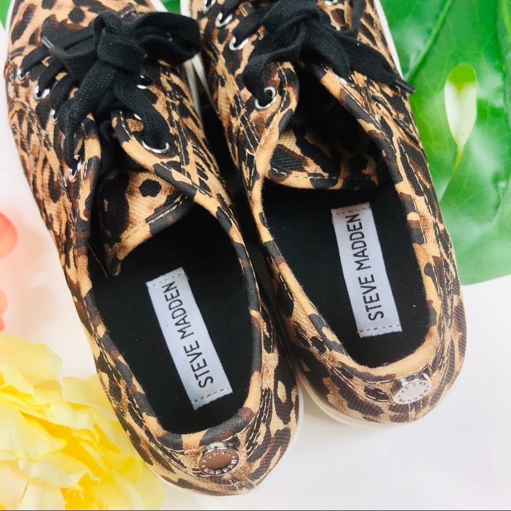 Steve Madden Emi sneakers platform leopard 8.5 - Picture 7 of 8